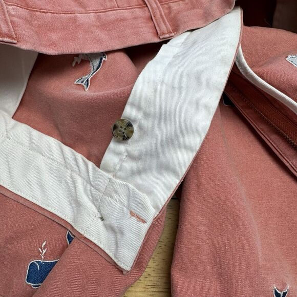 Murray's Toggery Chino Shorts Whale Nantucket Red Vintage Preppy Nautical 40 EUC - Picture 9 of 13